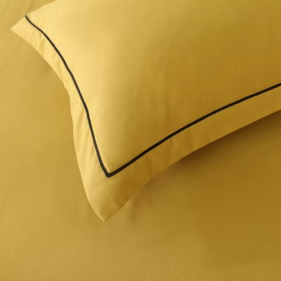 Комплект постельного белья с одеялом Комфортер Горчичный Евро 160х200 