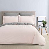 Комплект постельного белья Arya Daily Rio Розово-серый 1,5-спальный 140х200  