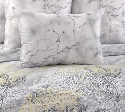 Комплект постельного белья с европростынёй сатин Текс Дизайн Атлантида 2спальное 