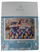 Комплект постельного белья 1,5 спальное сатин Butterfly рис 62 