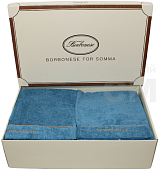 Комплект из 5 полотенец голубой BORBONESE 