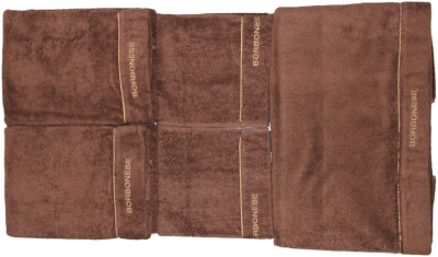 Комплект из 5 полотенец коричневый BORBONESE 