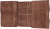 Комплект из 5 полотенец коричневый BORBONESE 