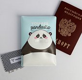 Обложка для паспорта Hello pandastic winter 