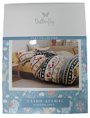 Комплект постельного белья 1,5 спальное сатин Butterfly рис 20 