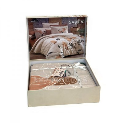Комплект постельного белья Sarev Mirador Fancy Поплин Терракот 1,5-спальный 140х200 